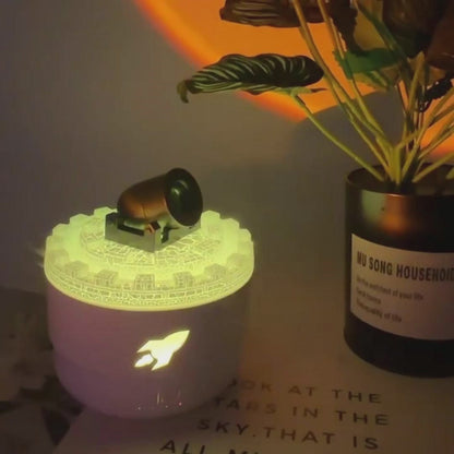 AromaCannon（アロマキャノン）砲台デザイン アロマディフューザー加湿器