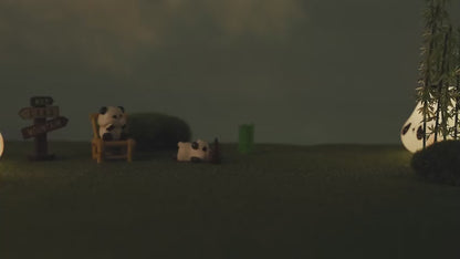 🐼🌙Panda Night Lights ふわっと灯る、パンダのやさしいおやすみライト✨ 眠る前の部屋を、ほっと落ち着く空間に変えます。